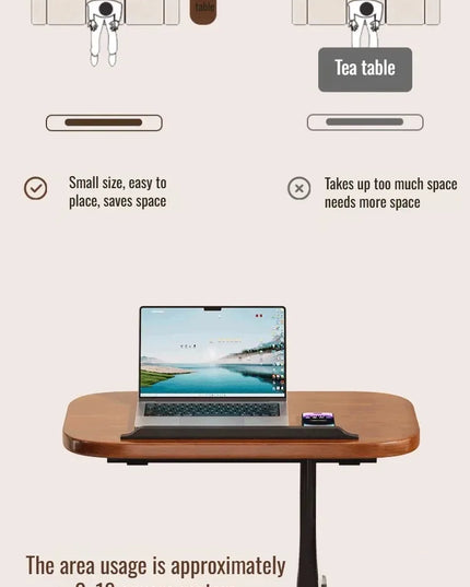 Dormitory Bedside Table Household foldable Mobile Lift Computer Desk Portable livingroom side table Bedroom Lazy Laptop Desk