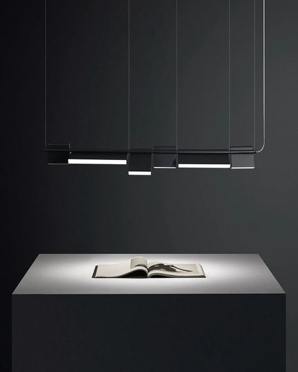 Modern danish Chandelier Design Rotatable Black Led minimalist light Dining Room Decor Led Lamp Bar Loft coffee tables lights