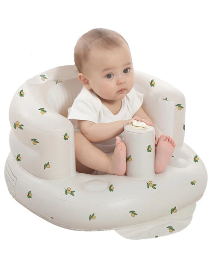 Children Inflatable Sofa,Inflatable Baby Sofa for Babies 3 Months & Up,Baby Seats for Infants, Blow Up with Built in Air Pump