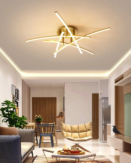 Modern Led Chandeliers Light for Living Dining Room Bedroom Study Room New Matte White Led Chandelier Fixture Ceiling Lamps