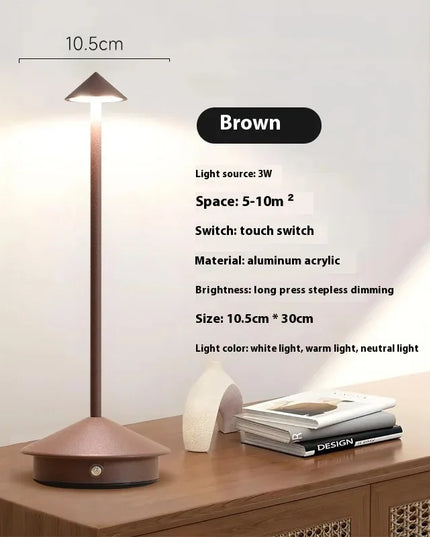 Rechargeable Table Lamp Creative Dining Touch Led Hotel Bar Coffee Pina Pro Table Lamp Lampada Da Tavolo Decorative Desk Lamp