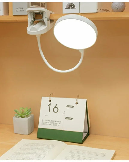Led Table Lamp USB Rechargeable Night Light With Folding Clamp Study Stand Read Lamp Touch 3 Modes Dimming Eye Protection Light