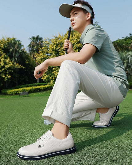 Golf Shoes For Men 2024 New White Professional Waterproof Non-slip Spikeless Outdoor Leisure Walking Training Golfer Sneakers