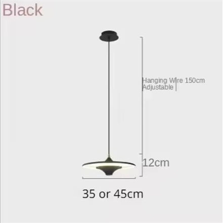 Modern Restaurant LED Chandelier Ceiling Pendant Light Dining Table Hanging Lamp Home Decor 1 Head UFO Indoor Lighting Fixture