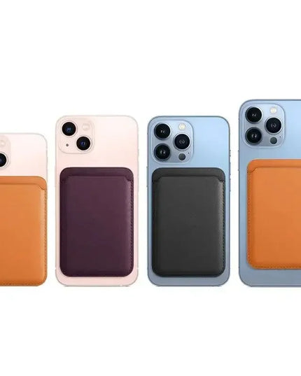 For Magsafe Magnetic Leather Wallet Case For iPhone  17 16 15 14 13 12 11 8  Samsung Huawei Card Holder with Magnet Covers
