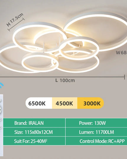 Modern LED Ceiling Chandelier Lighting For Home Living Study Room Bedroom Dimmable Ceiling lamp Indoor Lighting decoration Lamps