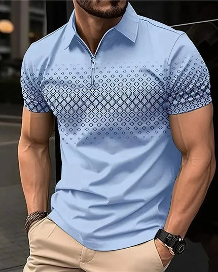 Men's Polo Shirts Golf Shirt Button Up Breathable Quick Dry Moisture Wicking Short Sleeve Mans Clothes Summer Tennis Sportswear