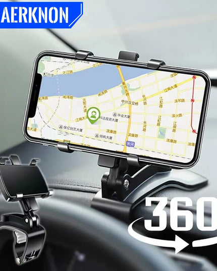 Universal Car Dashboard Phone Holder 360° Rotation Smartphone Car Stand For iPhone Samsung Xiaomi Portable GPS Navigation Holder
