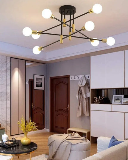 Chandeliers Retro Lighting Fixture Decoration Light Lustre Hanging Lamps Pendant Ceiling Led Chandelier Lamp Dinning Room Luxury