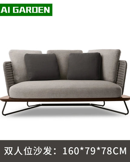 Lounge Terrace Sofa 3 Person Balcony Outdoor Sofa Garden Single Muebles De Jardin De Exterior Outdoor Patio Furniture