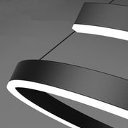 Modern LED spiral chandelier is suitable for living room dining room bedroom study villa home decoration lighting room decoratio