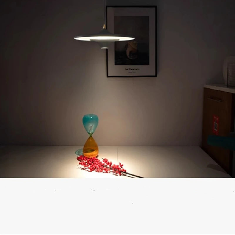 Modern Restaurant LED Chandelier Ceiling Pendant Light Dining Table Hanging Lamp Home Decor 1 Head UFO Indoor Lighting Fixture