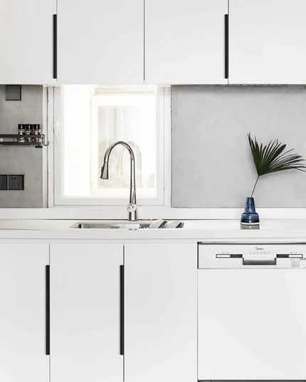 Hidden Handles for Furniture Kitchen Cabinet Handles Minimalist Wardrobe Cupboard Drawer Knobs Aluminum Alloy Furniture Handles