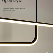 Modern LED Strip Chandelier Light Restaurant Kitchen Decor Ceiling Gold Hanging Pendants Living Room Lighting Indoor Lamp Lustre