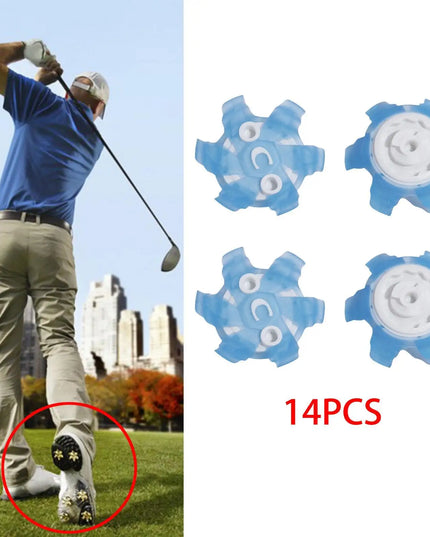 14Pcs Golf Shoe Spikes Durable Golf Shoe Replacements TPU for Women Men