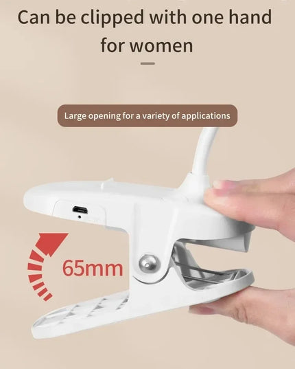 Portable USB Table Lamp Rechargeable Desk Lamp with Clip Bed Reading Night Light LED Touch 3 Modes Dimming Eye Protection Light