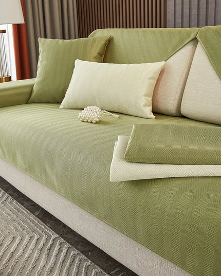 Ice Silk Sofa Cushion Summer Summer Cool Cushion Cushion 2023 New Anti slip Backrest Full Cover Cloth Towel Set