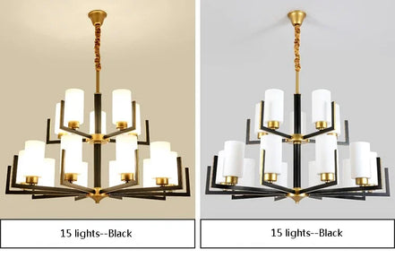 Modern Modern Led Chandelier Nordic Living Room Lamp Retro Simple Dining Room Decoration Iron Art LED Hanging Lamps Pendant Ligh