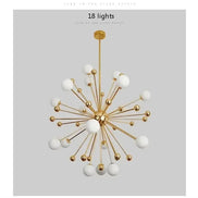 Modern Global Led Chandelier Kitchen Restaurant Living Room Pendant Lamp Organic Glass Acrylic Artificial Satellite Decor Lights