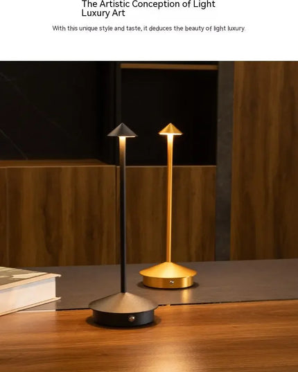 Rechargeable Table Lamp Creative Dining Touch Led Hotel Bar Coffee Pina Pro Table Lamp Lampada Da Tavolo Decorative Desk Lamp