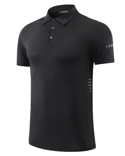 Golf Lapel Sport Short Sleeve Outdoor Trainning Reflective Running Breathable Tee Solid Quality Tennis Gym Fashion Jerseys