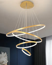 4rings 20-40-60-80cm / Gold / Cool white no remote