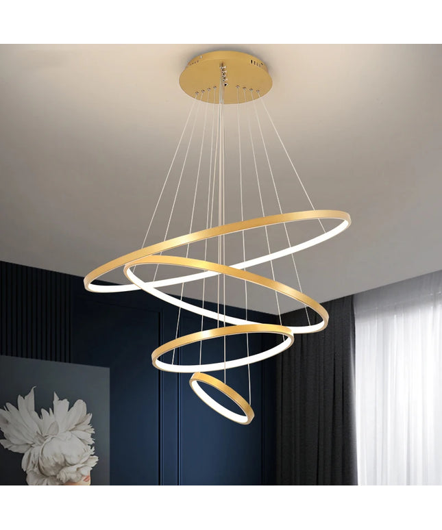 Modern led dining room chandeliers simple ring chandelier living  bedroom Lights home indoor lighting decorative Pendant Lamps