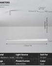 L150cm White / Dimmable with remote