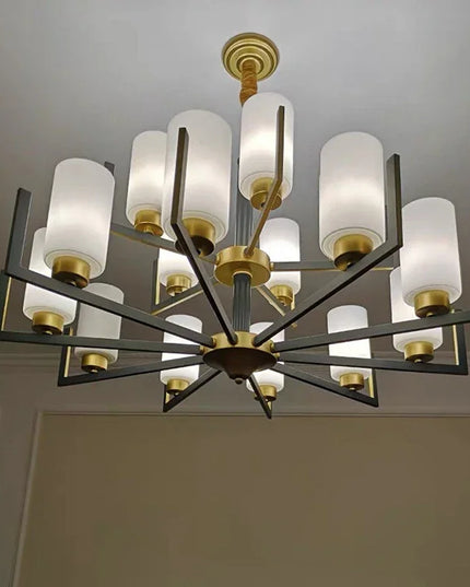 Modern Modern Led Chandelier Nordic Living Room Lamp Retro Simple Dining Room Decoration Iron Art LED Hanging Lamps Pendant Ligh