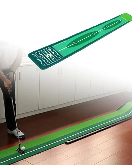Golf Putting Indoor Golf Hitting Mat Green Mat Golf Practice Training Aid Equipment for Home Outdoor Backyard Golf Practice
