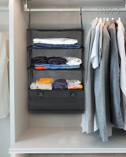 1 Set Housewares Luggage Travel Organizer Travel Essentials Hanging Packing Cubes Hanging Shelves Laundry Storage Compartment