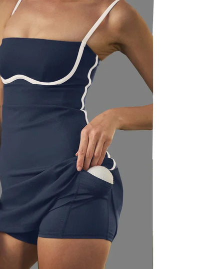 Tennis Clothing for Women Golf Dress Yoga Set with Shorts Badminton Activewear