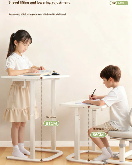 Height-adjustable Stone Study Desk Simple Movable Bedside Sofa Side Table for Balcony Bedroom Small Apartment