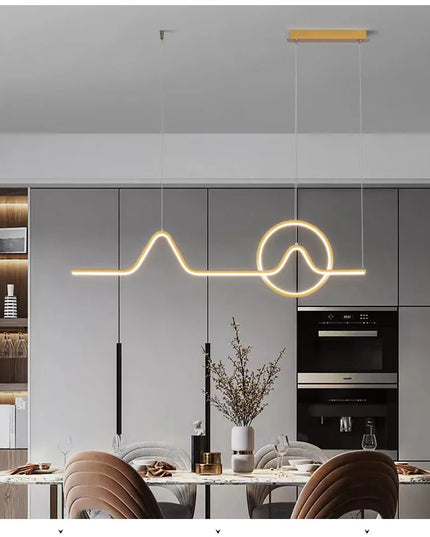 Modern LED Ceiling Chandelier Dining Table Indoor Lighting Chandeliers Kitchen Pendant Light Living Room Decoration Hanging Lamp