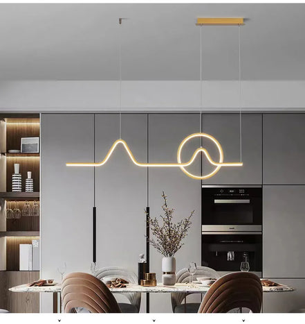 Modern LED Ceiling Chandelier Dining Table Indoor Lighting Chandeliers Kitchen Pendant Light Living Room Decoration Hanging Lamp