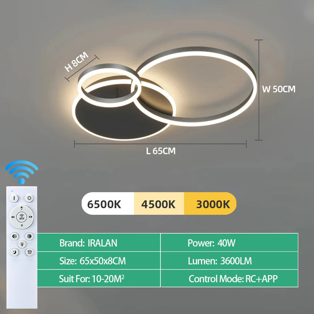 Modern LED Ceiling Chandelier Lighting For Home Living Study Room Bedroom Dimmable Ceiling lamp Indoor Lighting decoration Lamps