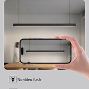 Modern LED linear chandelier for dining room office white bar pendant lights kitchen island lighting black minimalist lamp