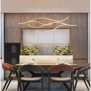 Modern Minimalist Led Chandelier Creative Personality Dining Room Bar Pendant Light Lighting Kitchen Hanging Lamp Lustre Fixture