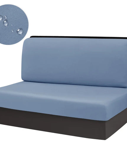 2pcs/set Jacquard RV Dinette Cushions Covers Stretch Camper Sofa Seat Covers Adjustable Dining Seat Covers Bench Backrest Decor