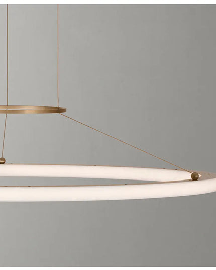 Modern Round Restaurant Chandelier Lighting LED Used For Kitchen Living Room Decoration Hanging Ring Dining Room Table Lamps