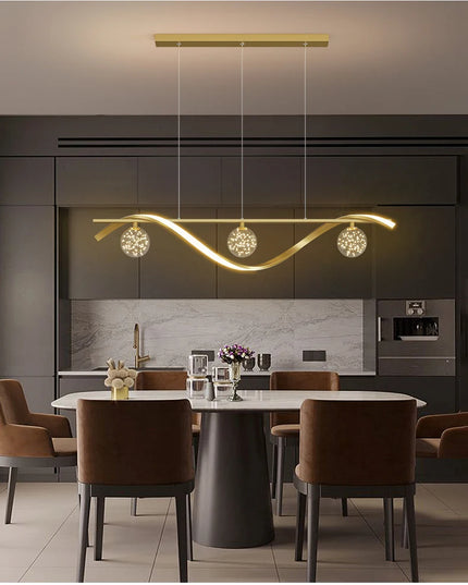Modern LED Chandelier for Living Room Dining Room Glass Ball Kitchen Lamp Home Decor Lighting Novelty Nordic LED Hanging Lights