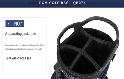 PGM Golf Bags Men Women Lightweight Multifunctional Stand Bag Can Hold a Full Set of Clubs QB074
