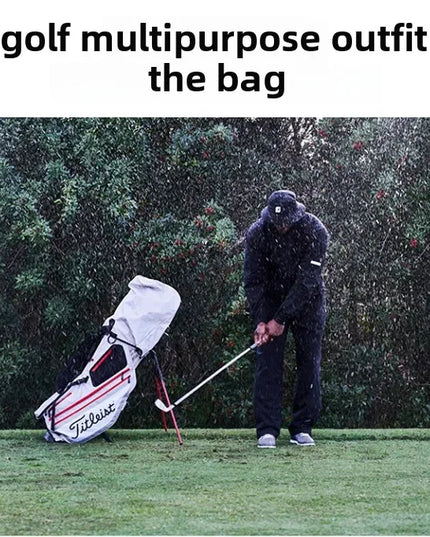 Golf Raincoat Rain Jacket Waterproof Lightweight Quick-Dry UV Sun Protection Breathable Outdoor Sports Men Women Golfing Apparel