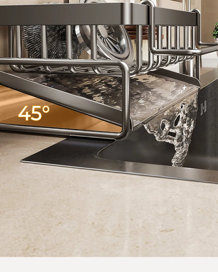 Sink Cleaning Tools Storage Rack Kitchen Drain Organizer Sponge Cleanser Rag Hanger - Space-Saving Home Essential