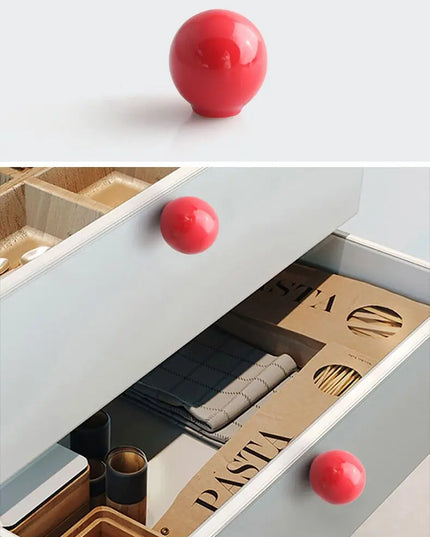 Handles Drawer Cabinet Furniture Kitchen Handles for Cabinet Knob Door Drawer Knob Colour Ceramics Rotundity Single Hole