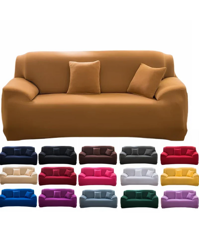 1/2/3/4 Seater Silk Cool Sofa Cover for Living Room L Shap Coner Couh Cover 2024 Spandex Extenble Sofa Protecter Unti Cat Dog