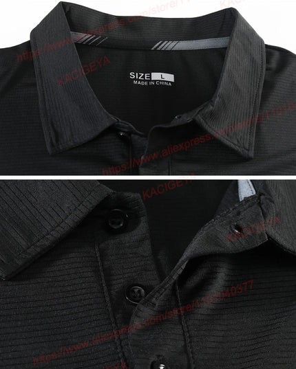 Golf Lapel Sport Short Sleeve Outdoor Trainning Reflective Running Breathable Tee Solid Quality Tennis Gym Fashion Jerseys