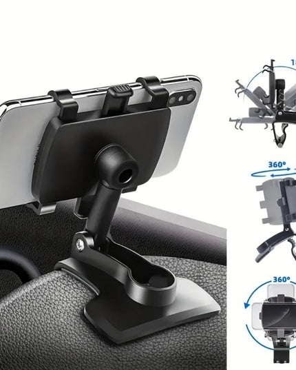 Universal Car Dashboard Phone Holder 360° Rotation Smartphone Car Stand For iPhone Samsung Xiaomi Portable GPS Navigation Holder