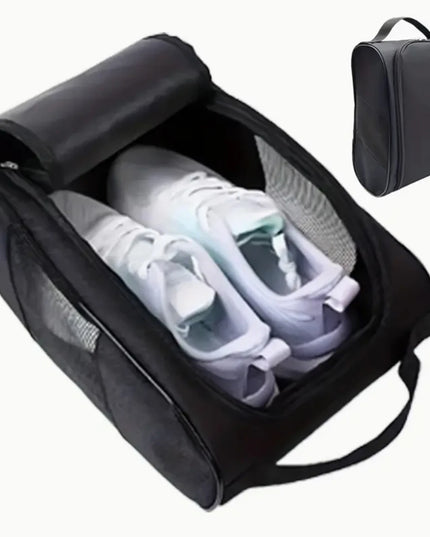 Portable Golf Shoe Bag Oxford Cloth Shoe Carrier Bags Breathable Lightweight Golf Handbag Dustproof Football Tennis Shoe Bag