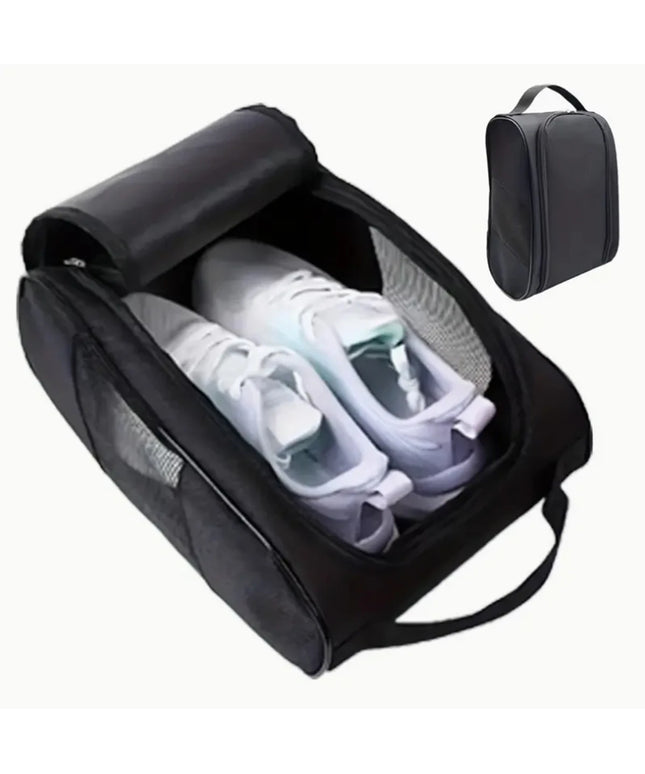 Portable Golf Shoe Bag Oxford Cloth Shoe Carrier Bags Breathable Lightweight Golf Handbag Dustproof Football Tennis Shoe Bag